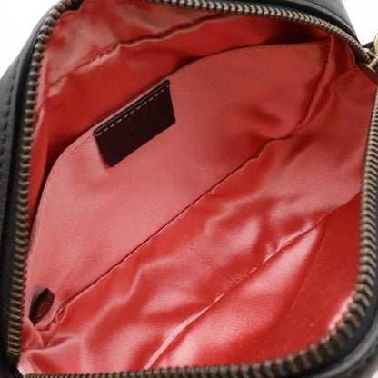 Gucci Black Leather Gg Marmont