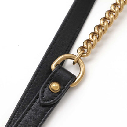 Gucci Black Leather Gg Marmont