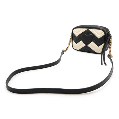 Gucci Black Leather Gg Marmont