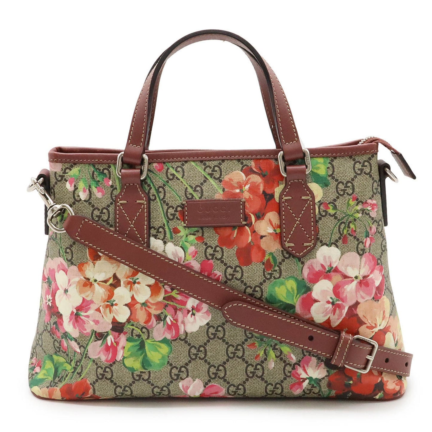 Gucci Brown Canvas Gg Blooms