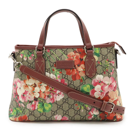 Gucci Brown Canvas Gg Blooms