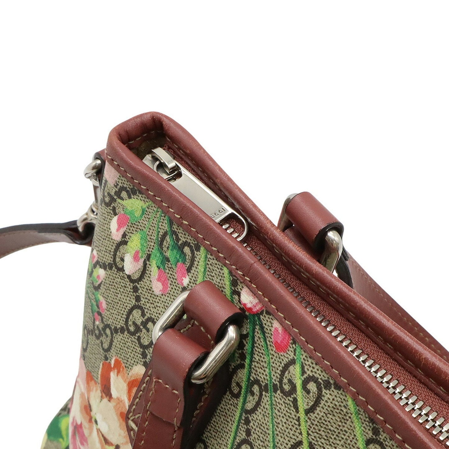 Gucci Brown Canvas Gg Blooms