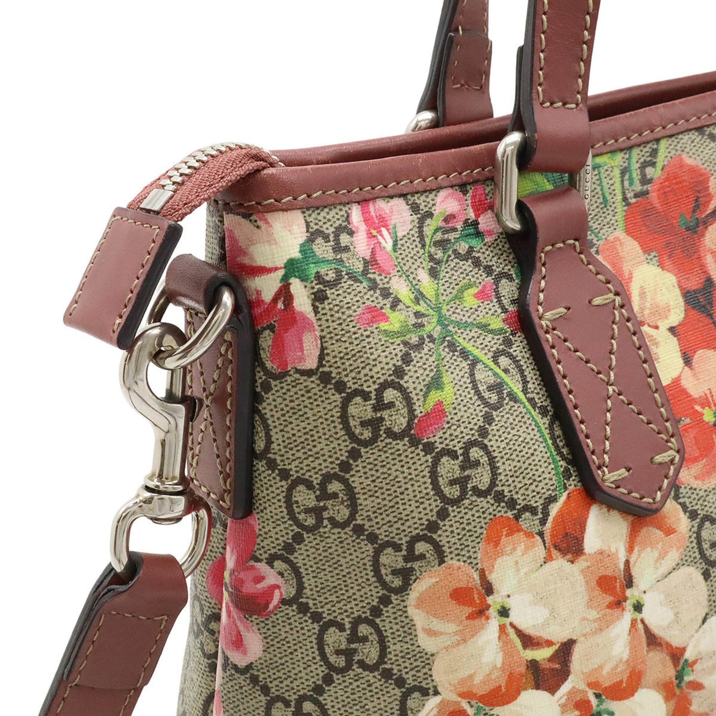Gucci Brown Canvas Gg Blooms