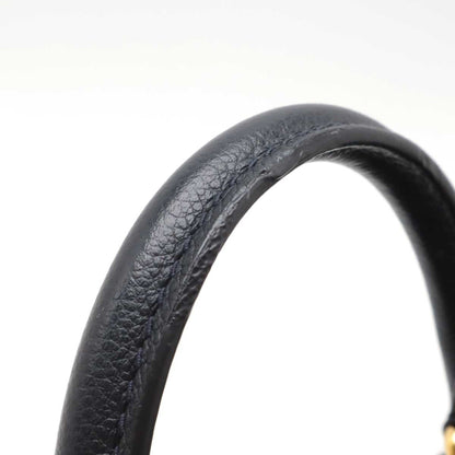 Louis Vuitton Black Leather Speedy Bandoulière 25