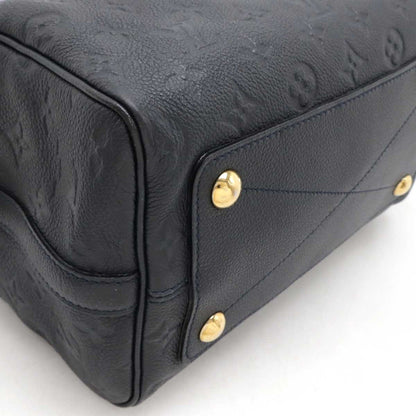 Louis Vuitton Black Leather Speedy Bandoulière 25