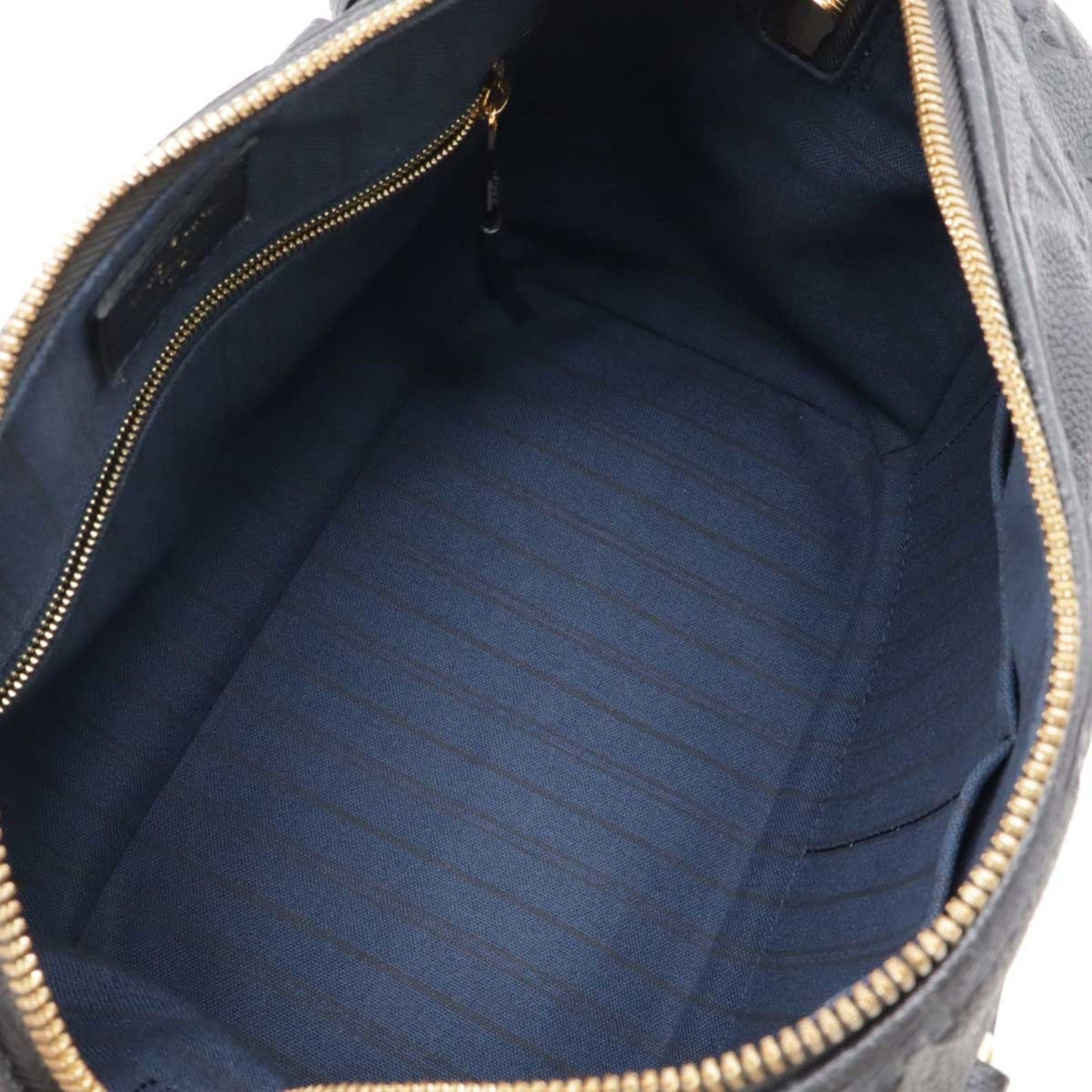 Louis Vuitton Black Leather Speedy Bandoulière 25