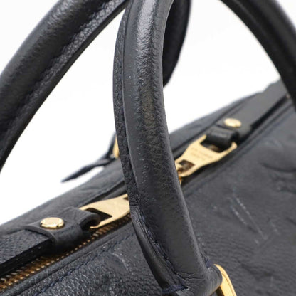 Louis Vuitton Black Leather Speedy Bandoulière 25
