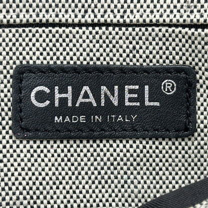 Chanel Black Canvas Camellia