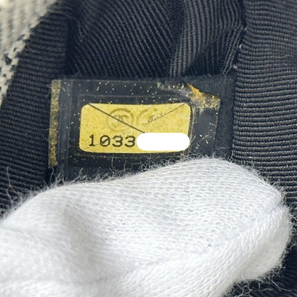 Chanel Black Canvas Camellia