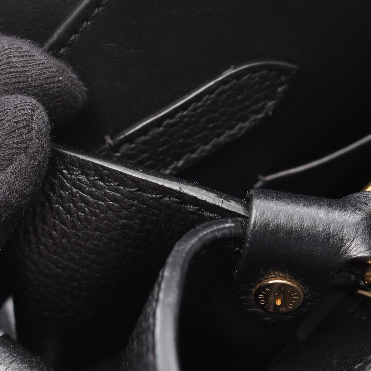 Louis Vuitton Black Leather Milla