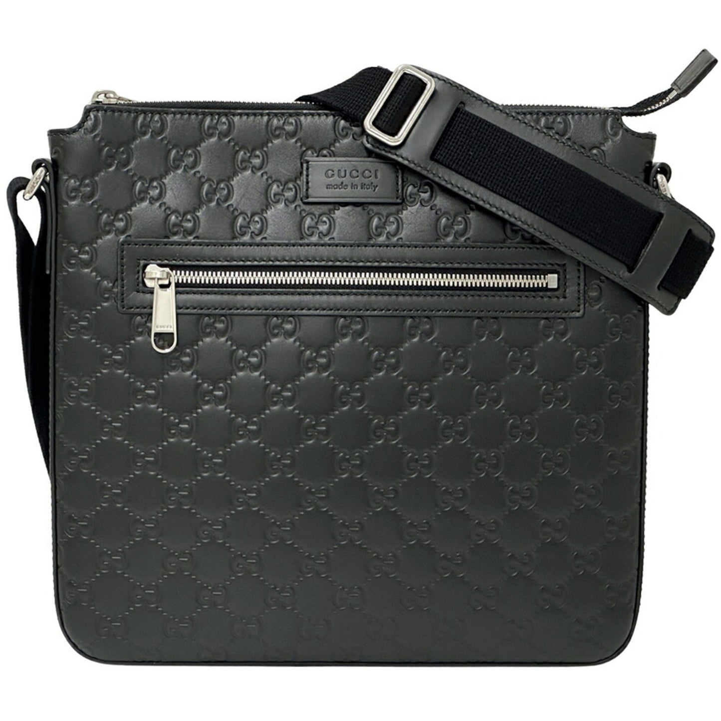 Gucci Black Leather Guccissima