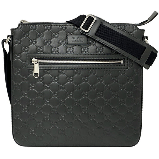 Gucci Black Leather Guccissima