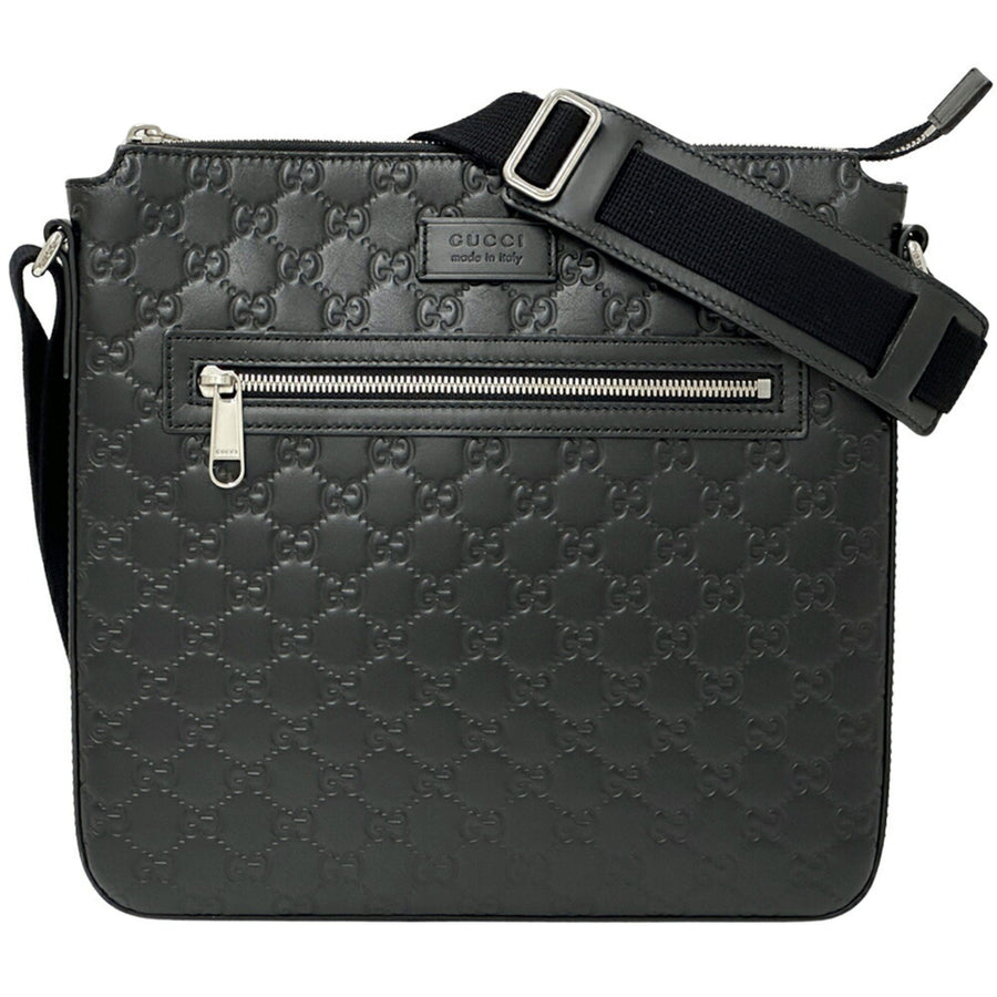 Gucci Black Leather Guccissima