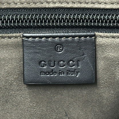 Gucci Black Leather Guccissima