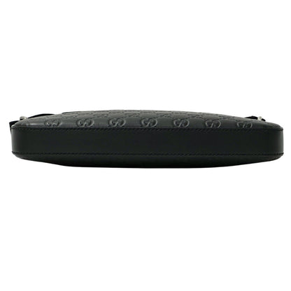 Gucci Black Leather Guccissima