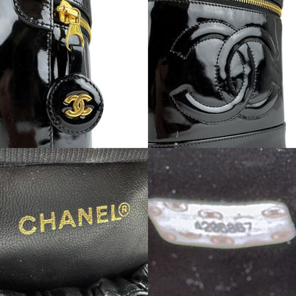 Chanel Black Patent Leather Vanity