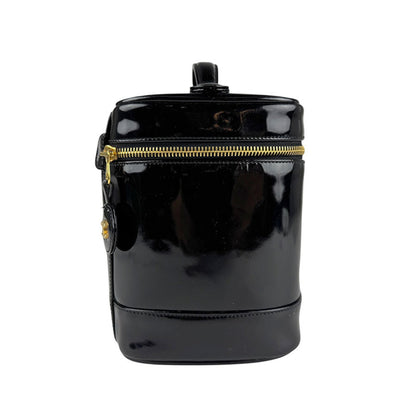 Chanel Black Patent Leather Vanity