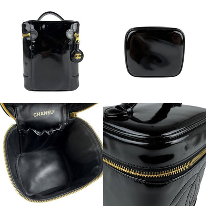 Chanel Black Patent Leather Vanity