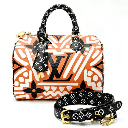 Louis Vuitton Brown Canvas Speedy Bandoulière 25