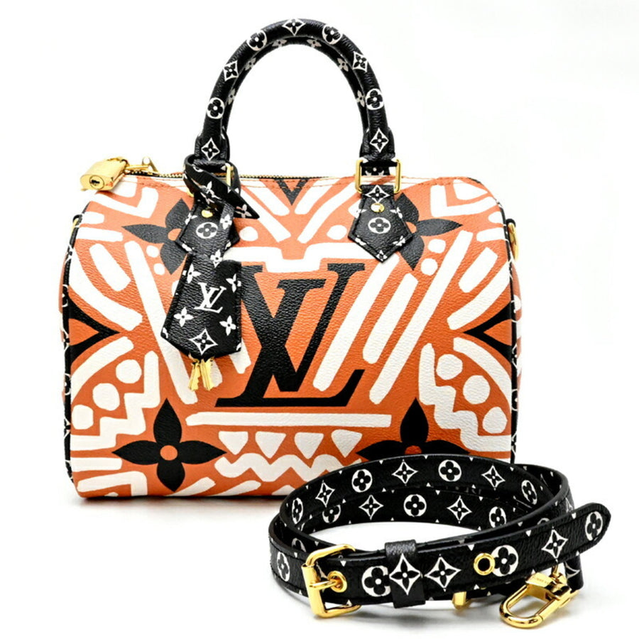 Louis Vuitton Brown Canvas Speedy Bandoulière 25