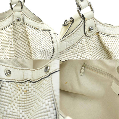 Gucci White Leather Sukey