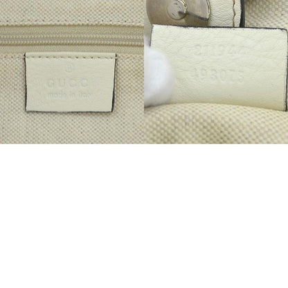 Gucci White Leather Sukey