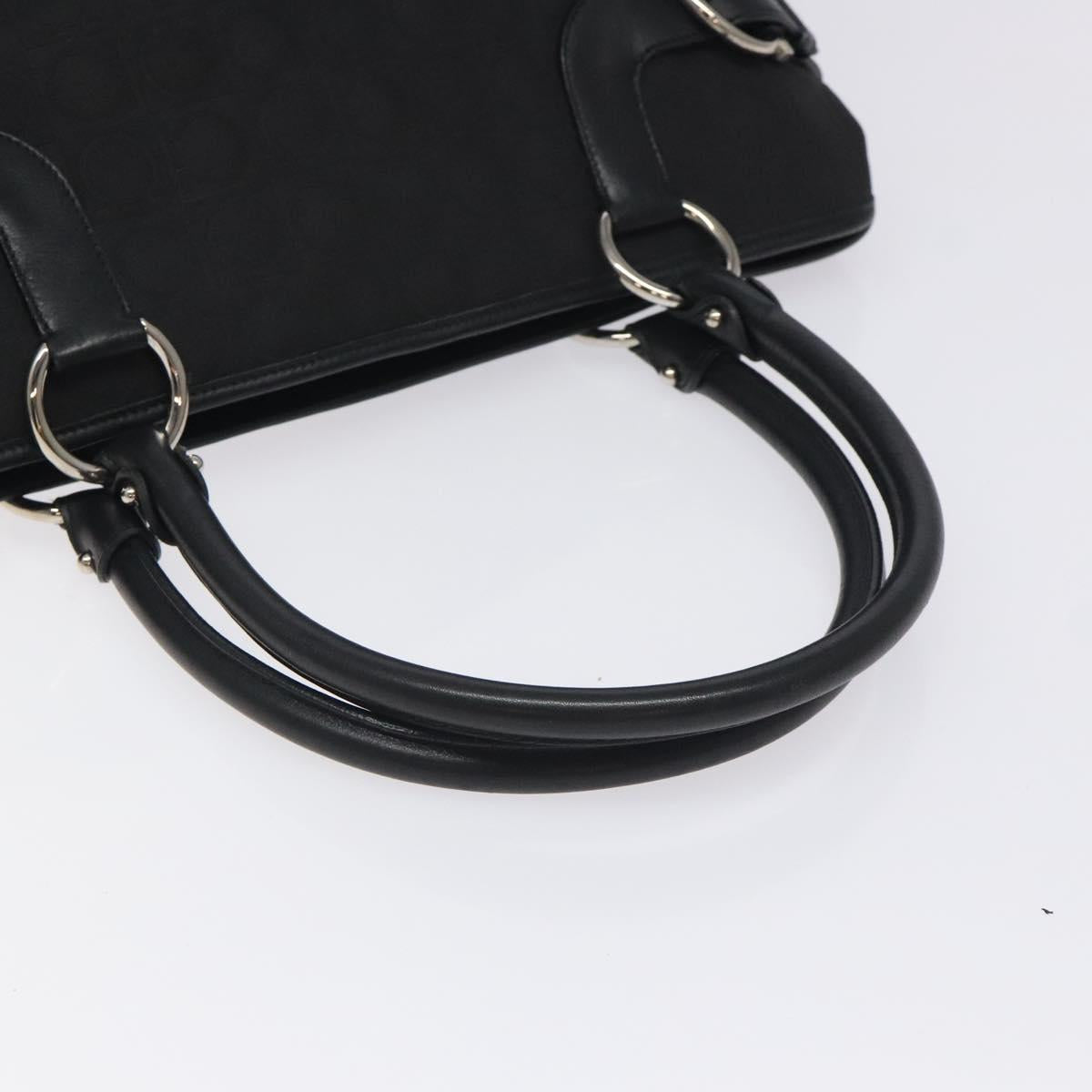 Salvatore Ferragamo Black Nylon Gancini