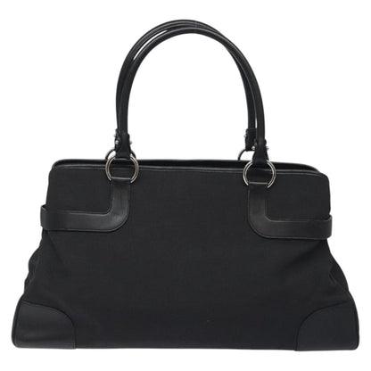 Salvatore Ferragamo Black Nylon Gancini