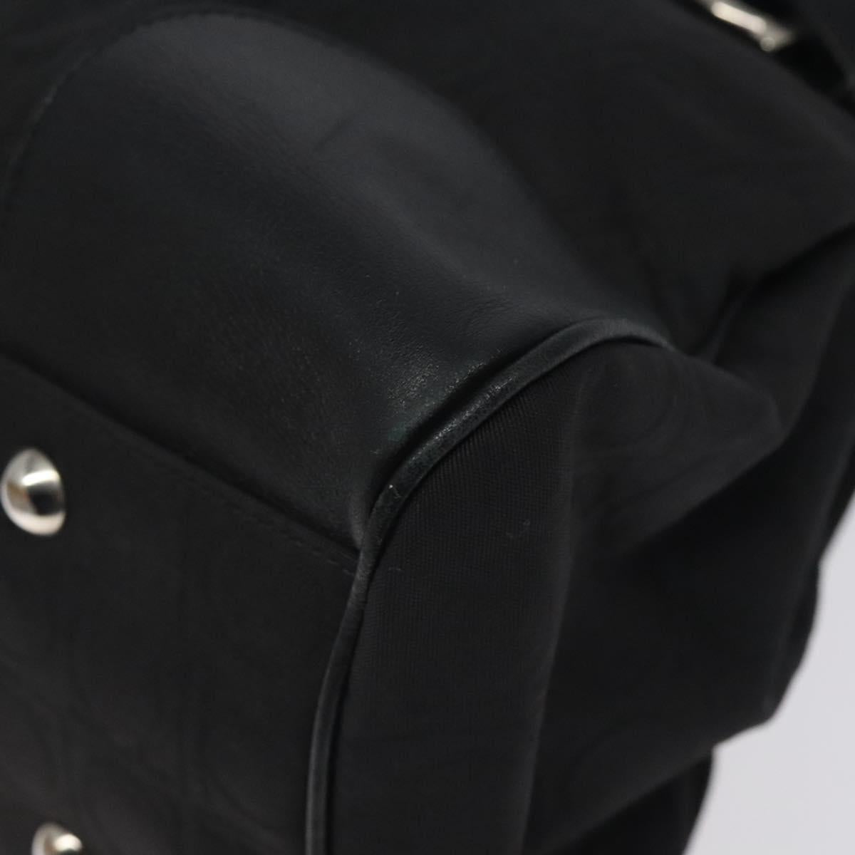 Salvatore Ferragamo Black Nylon Gancini