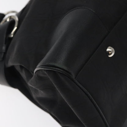 Salvatore Ferragamo Black Nylon Gancini