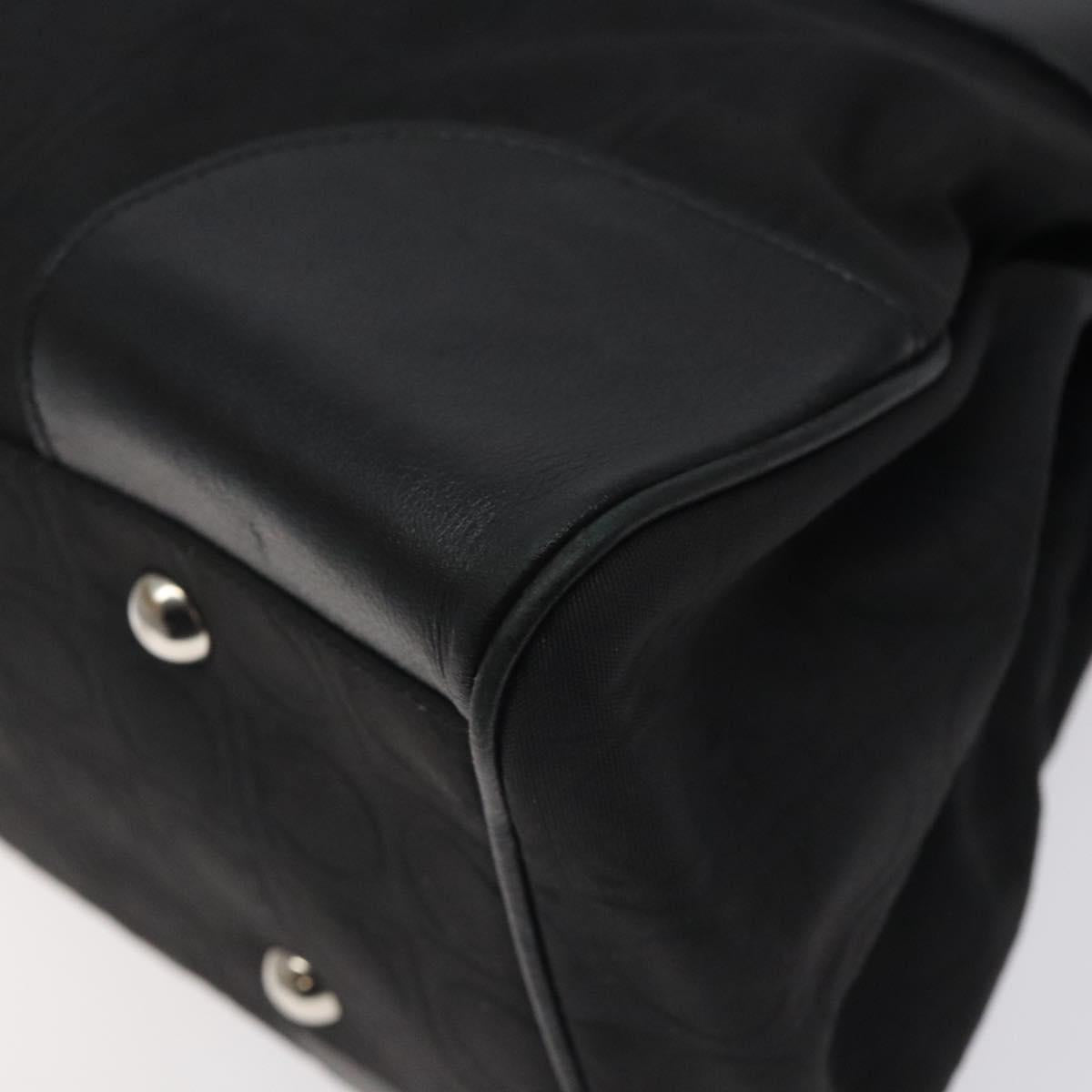 Salvatore Ferragamo Black Nylon Gancini
