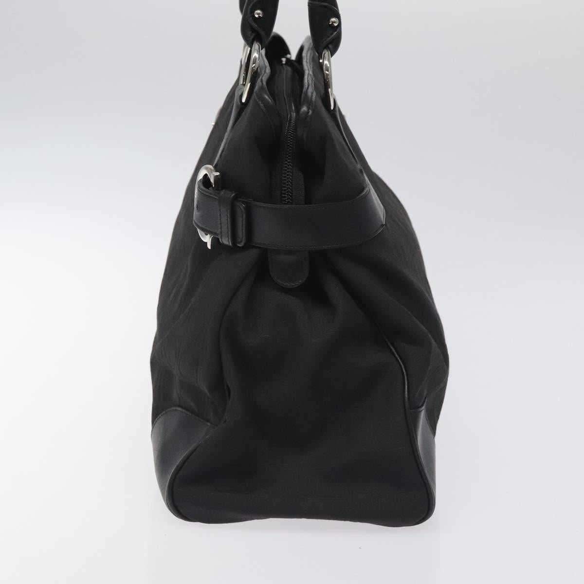 Salvatore Ferragamo Black Nylon Gancini