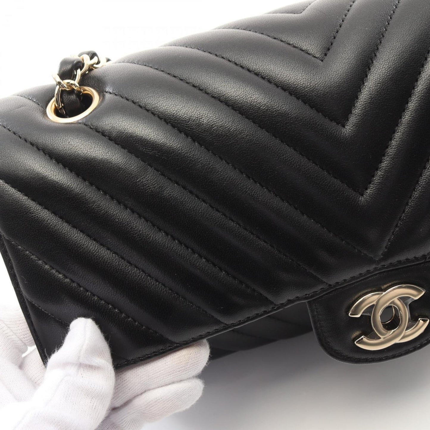 Chanel Black Leather Shoulder