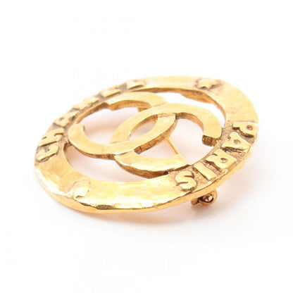 Chanel Gold Gold Plated Coco Mark