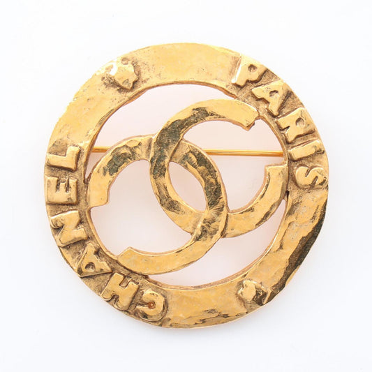 Chanel Gold Gold Plated Coco Mark