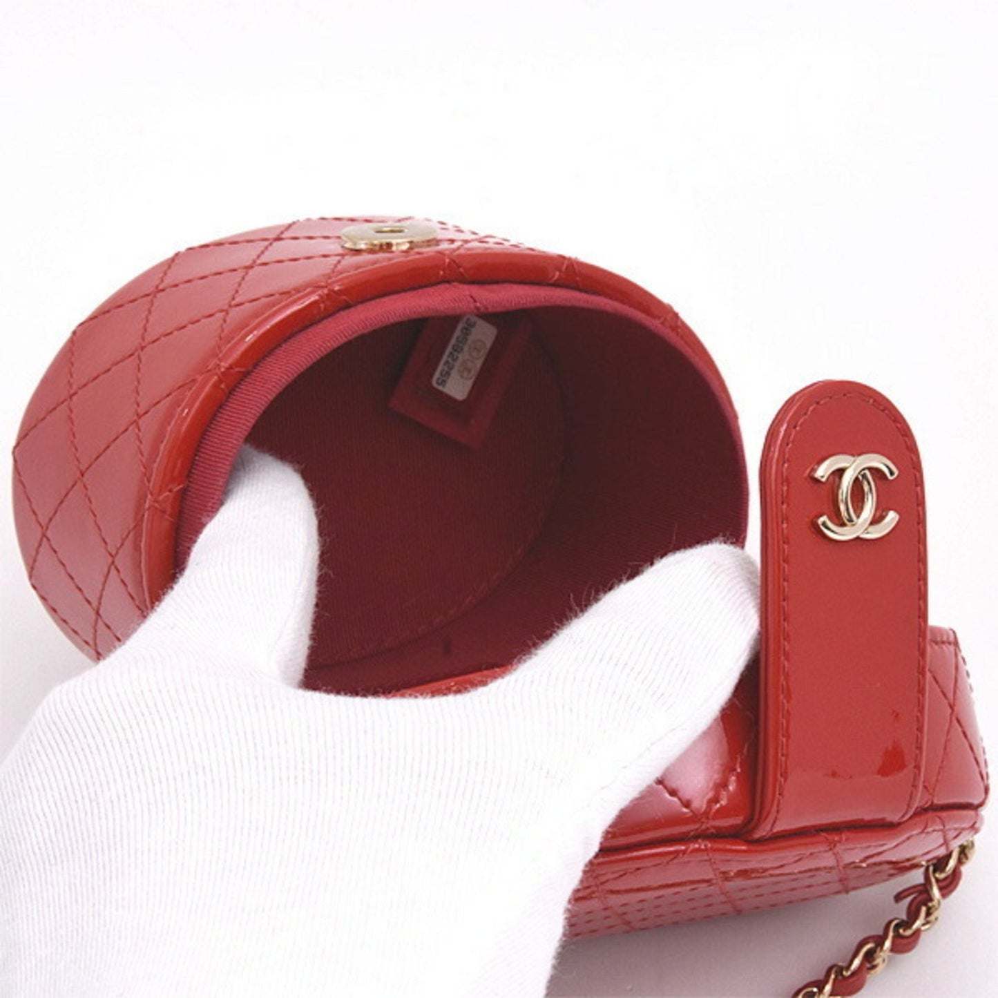 Chanel Red Patent Leather Vanity