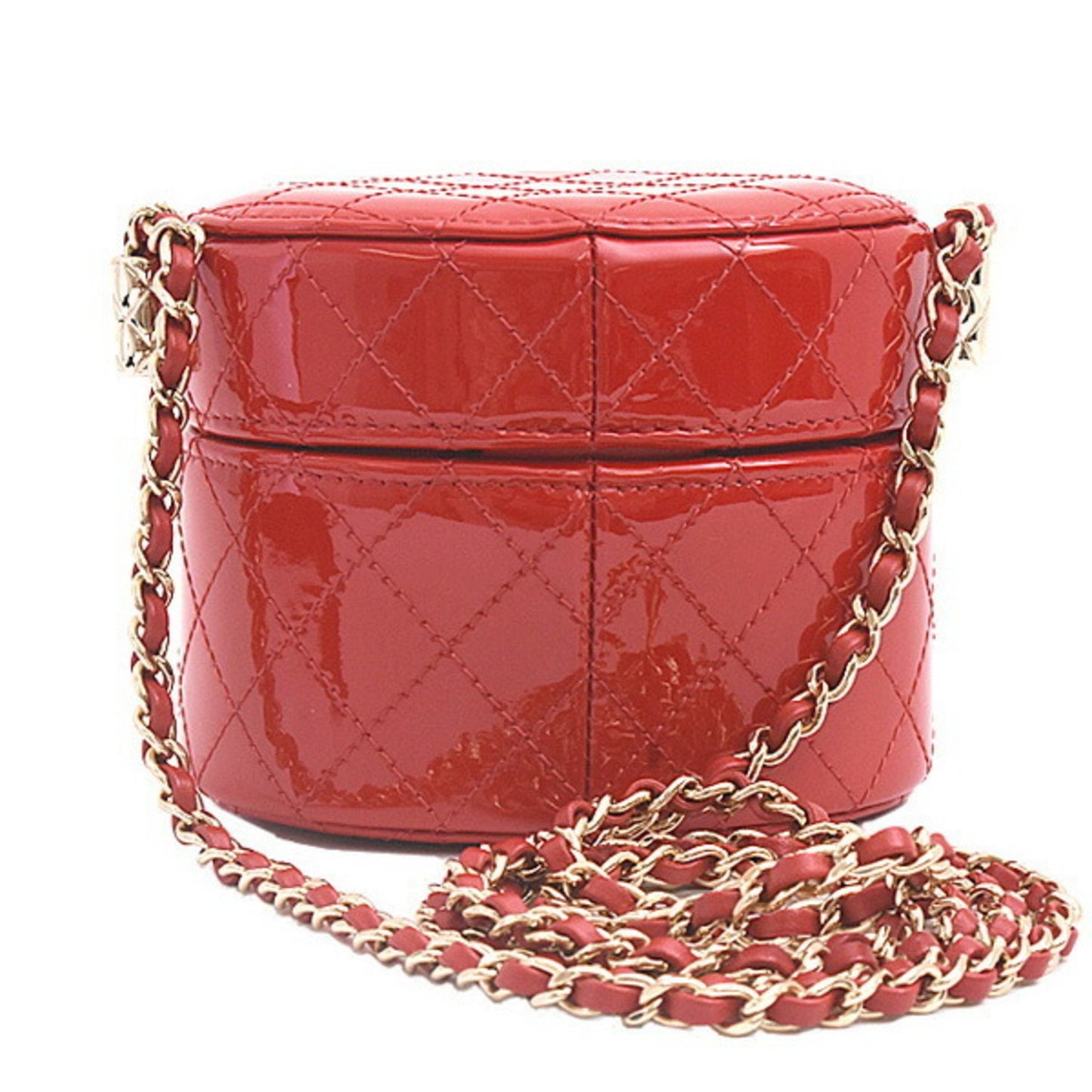 Chanel Red Patent Leather Vanity