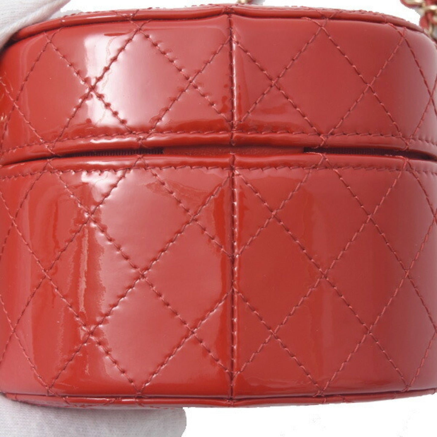 Chanel Red Patent Leather Vanity