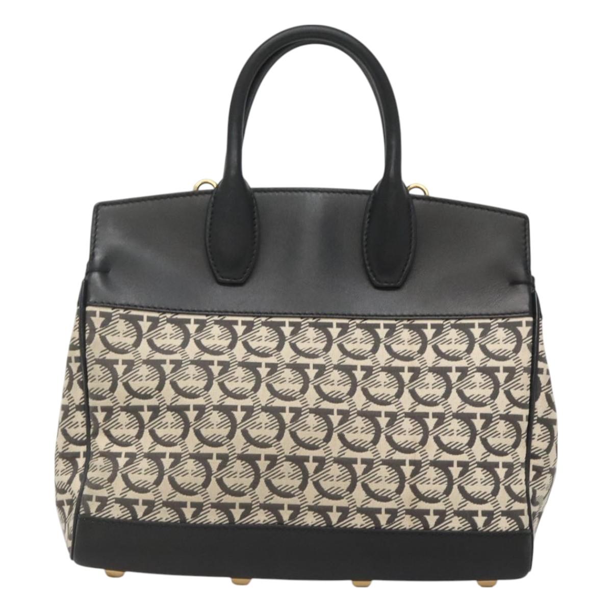 Salvatore Ferragamo Brown Canvas Studio