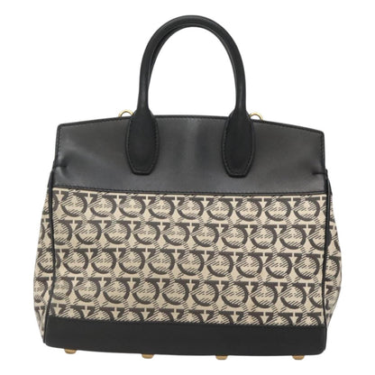 Salvatore Ferragamo Brown Canvas Studio