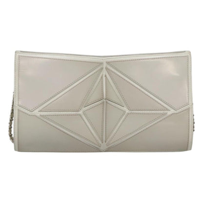 Chanel Gray Leather Shoulder