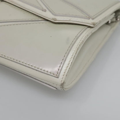 Chanel Gray Leather Shoulder