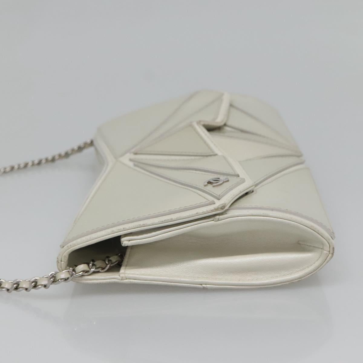 Chanel Gray Leather Shoulder