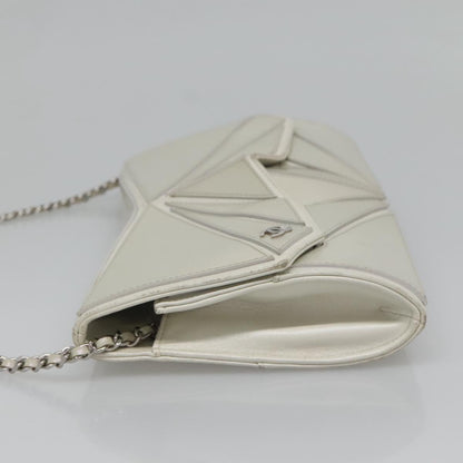 Chanel Gray Leather Shoulder