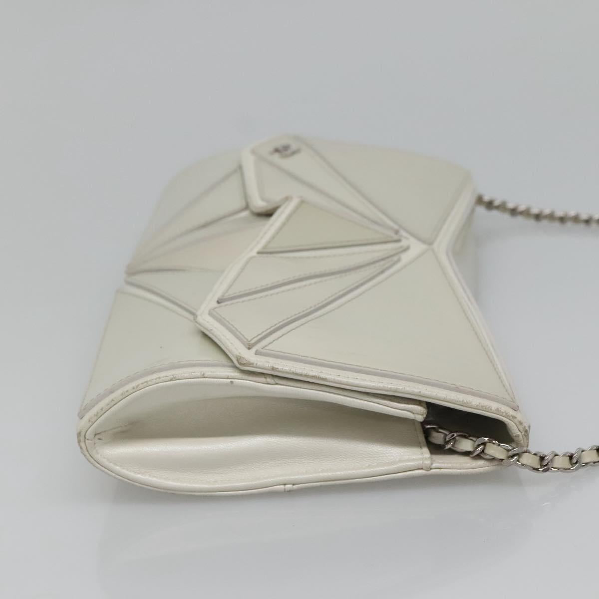 Chanel Gray Leather Shoulder