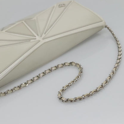 Chanel Gray Leather Shoulder
