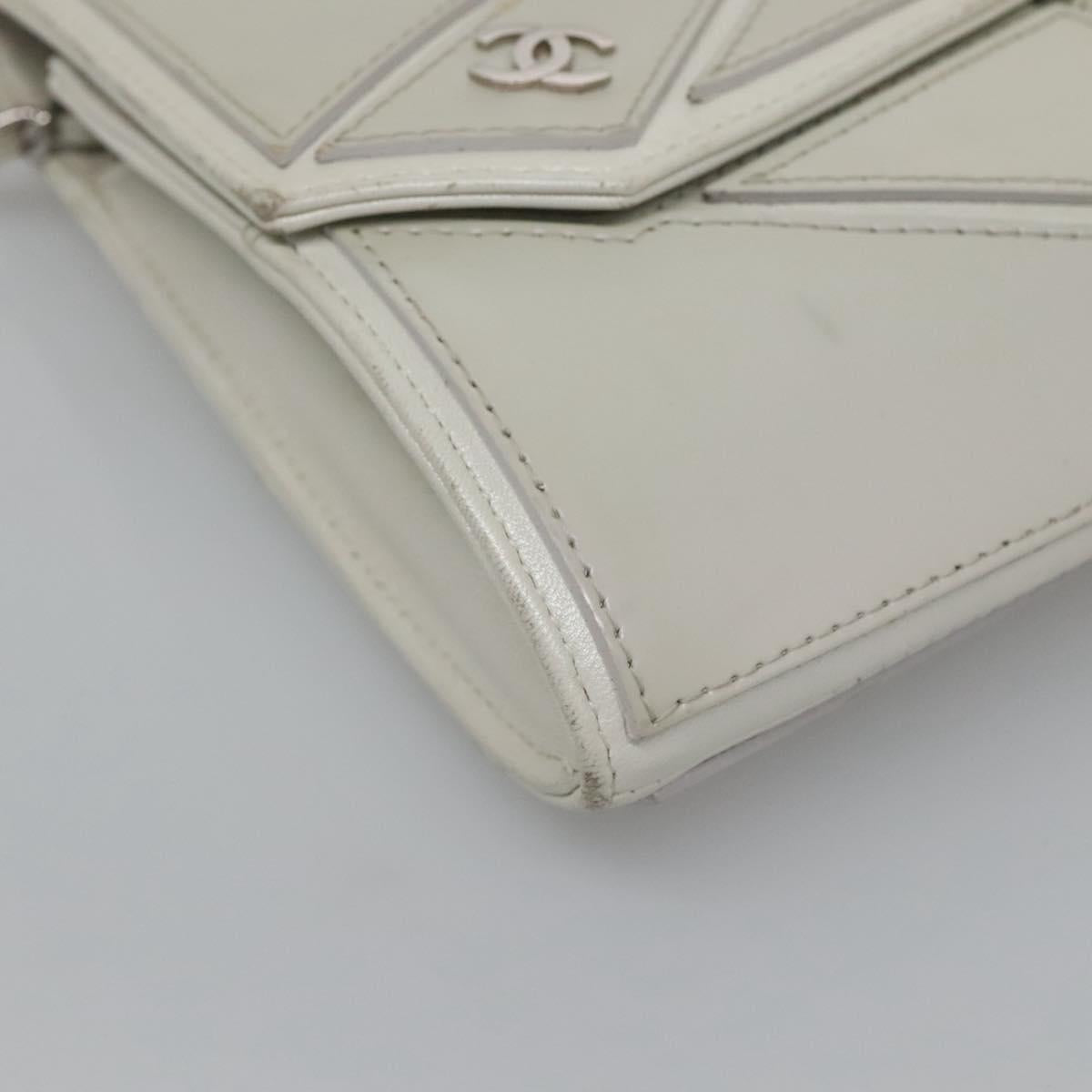 Chanel Gray Leather Shoulder