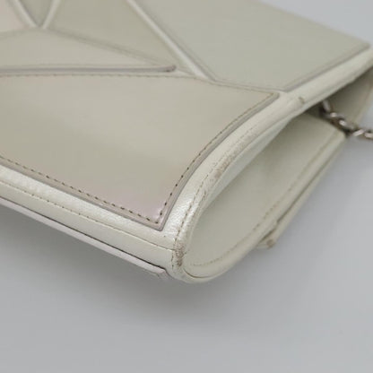 Chanel Gray Leather Shoulder