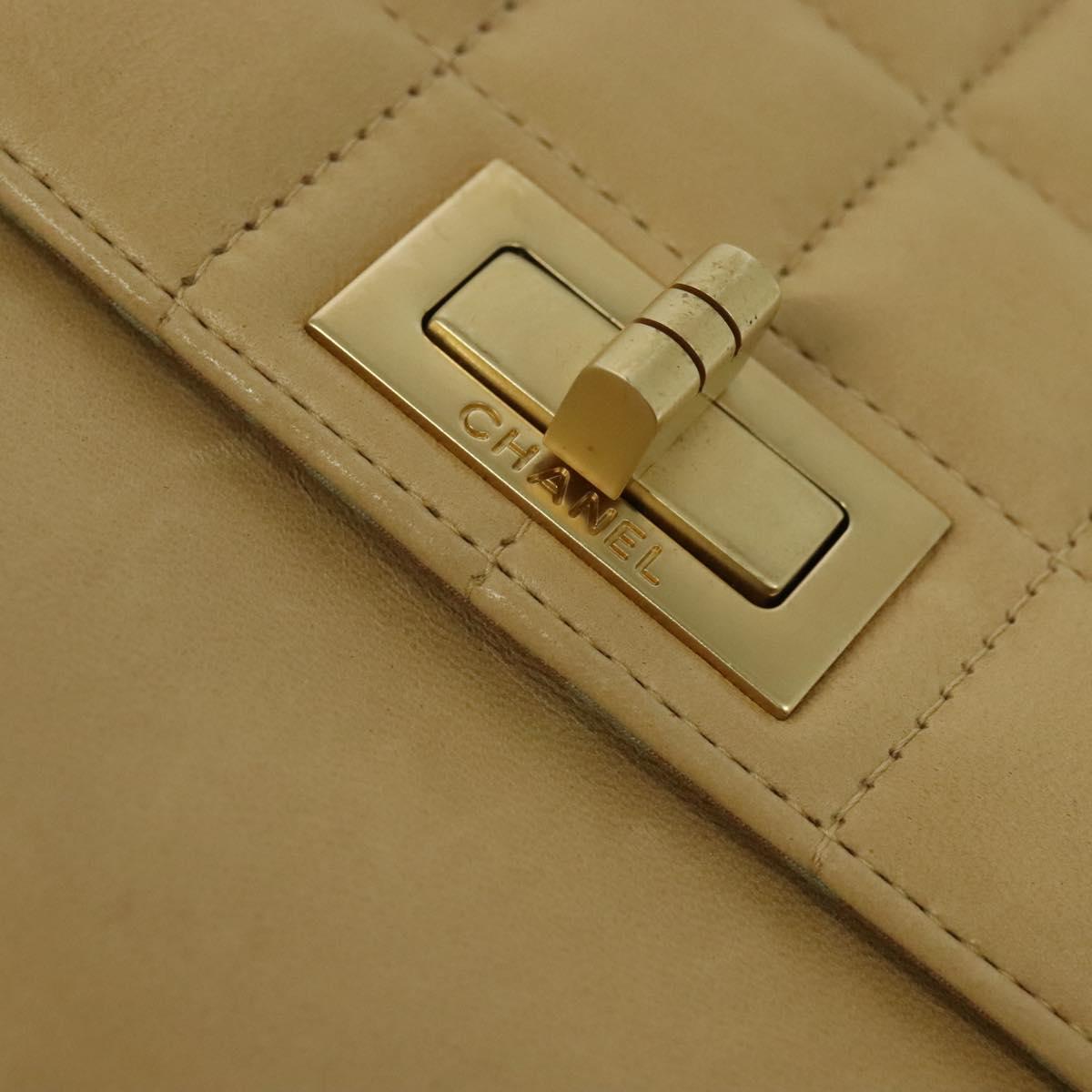 Chanel Brown Leather Chocolate Bar