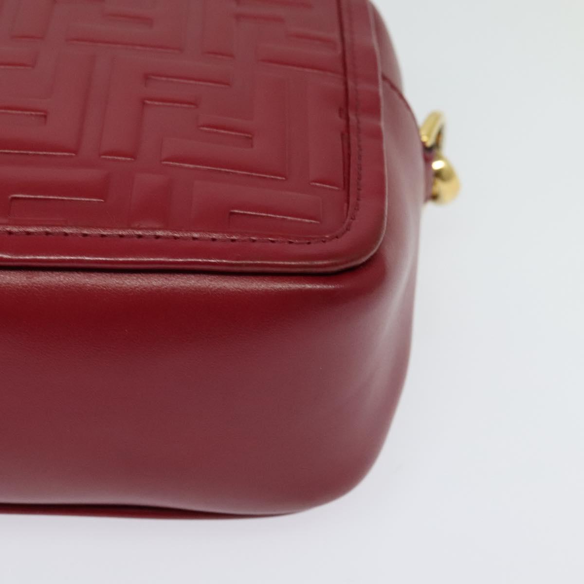 Fendi Red Leather Shoulder
